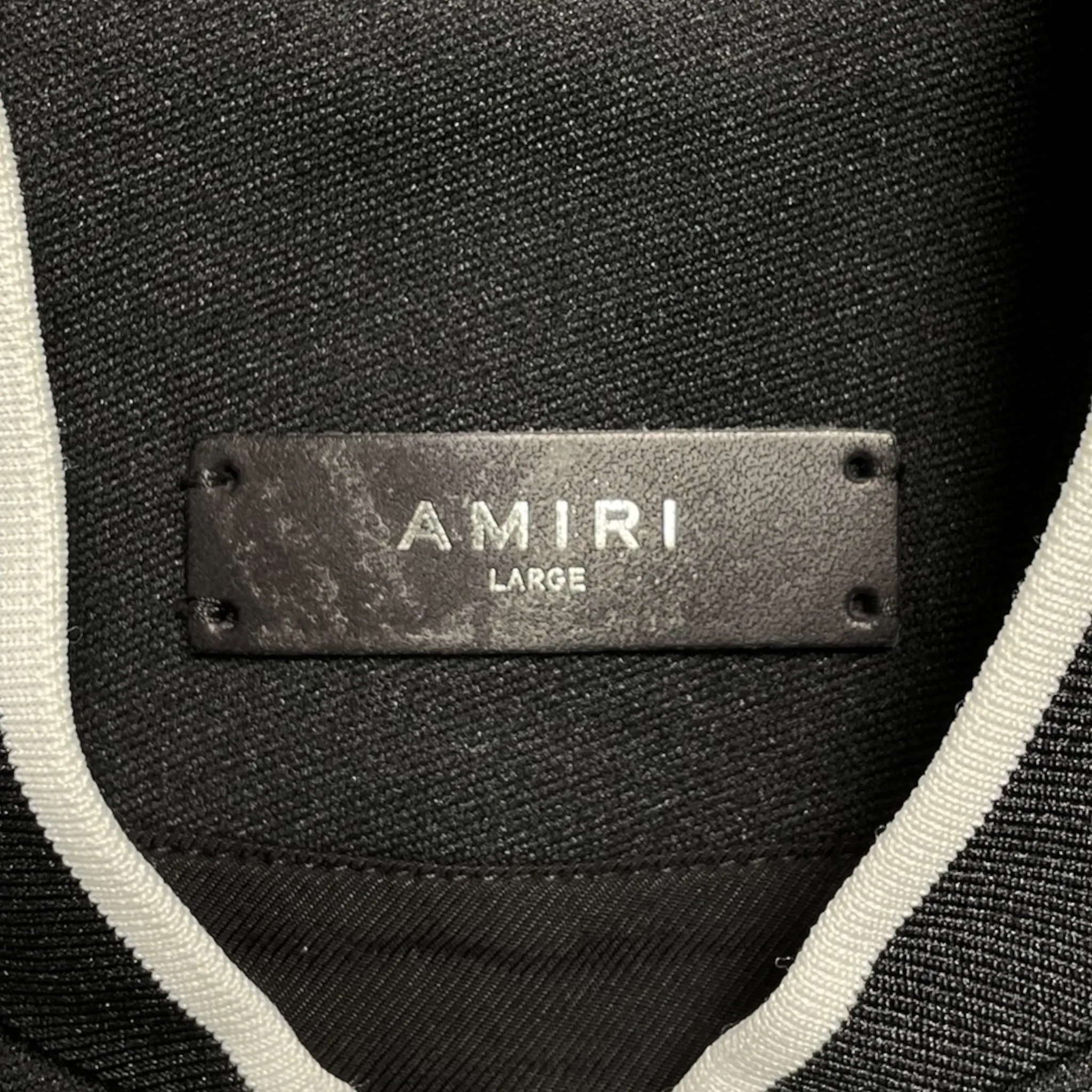 Amiri Western Logo Track Jacket Black Pre-Owned