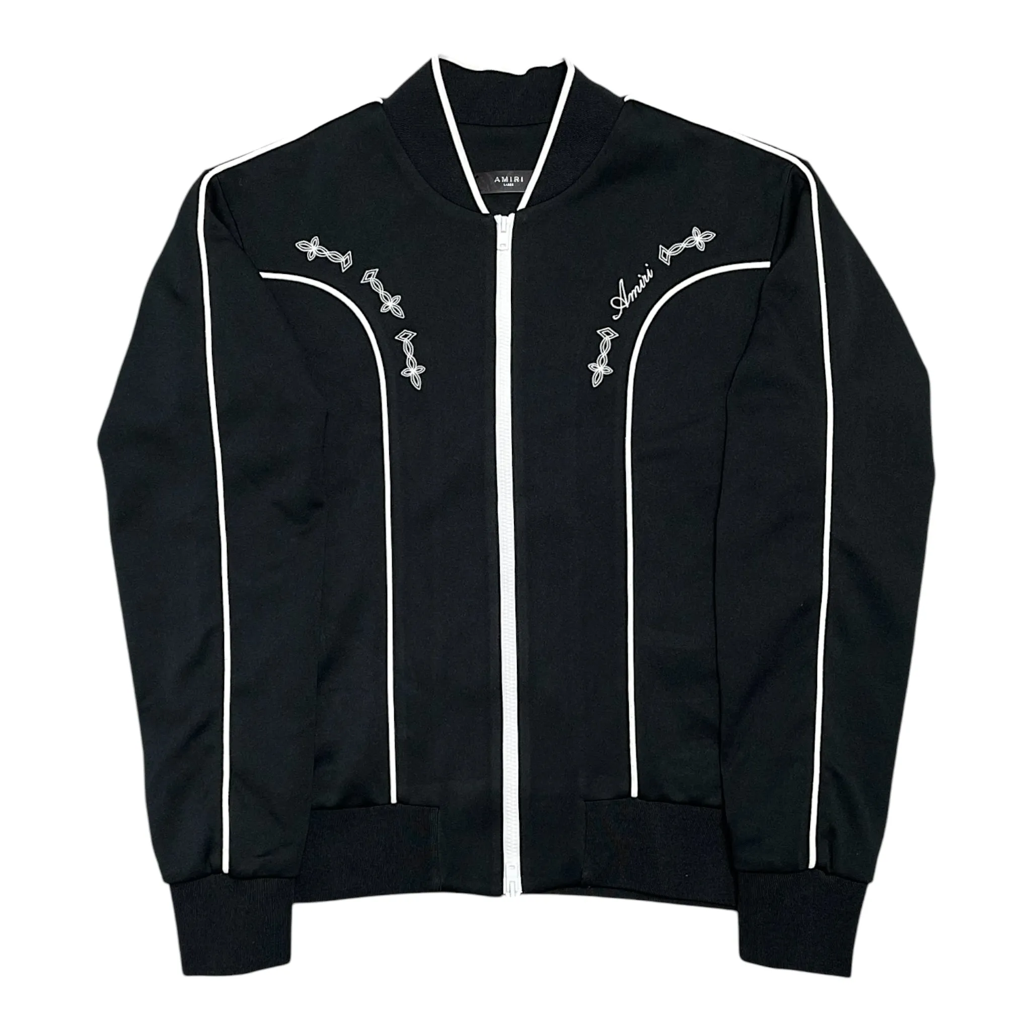 Amiri Western Logo Track Jacket Black Pre-Owned