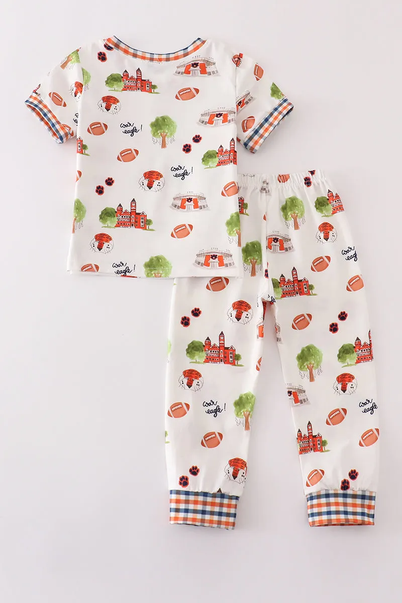 Auburn football tiger boy pajamas set