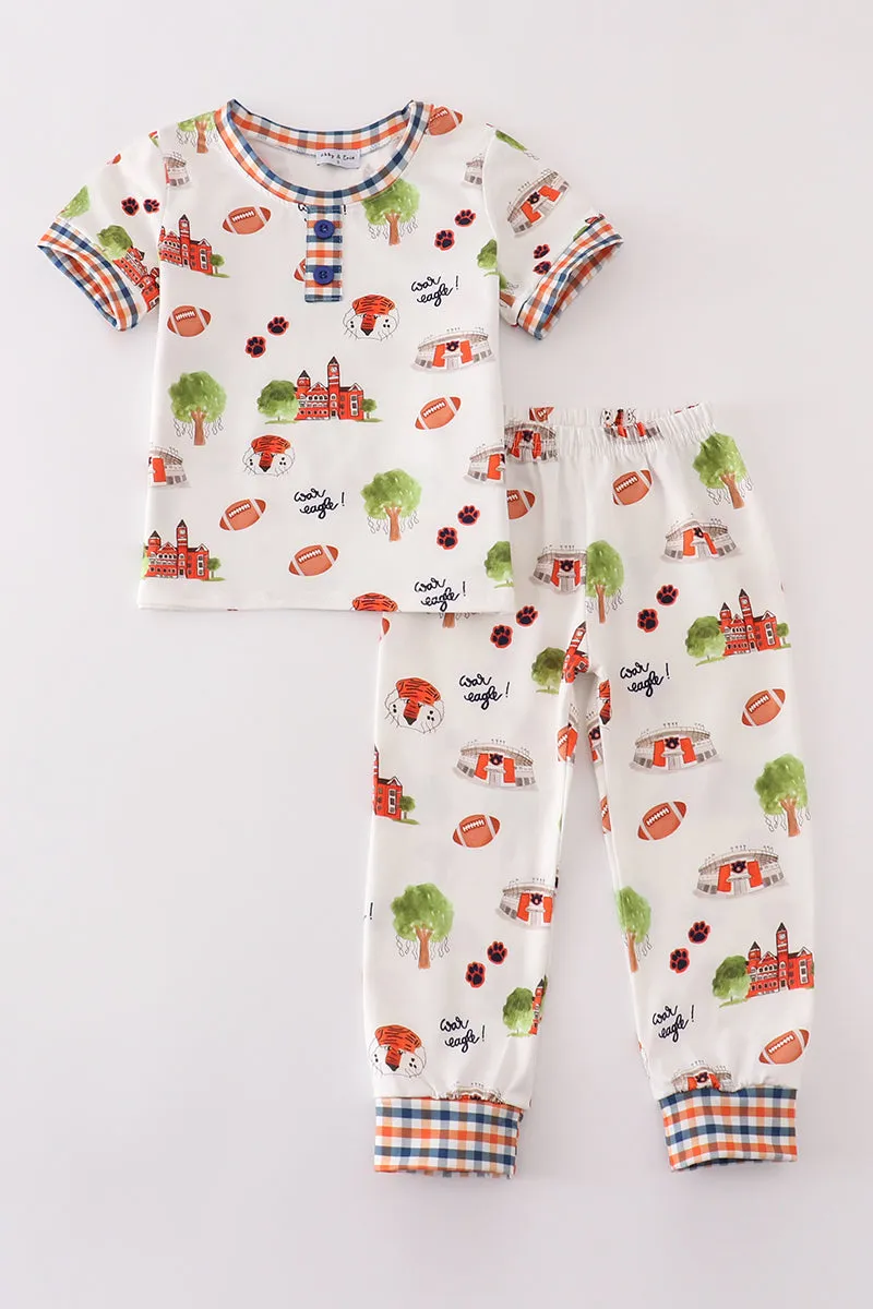 Auburn football tiger boy pajamas set