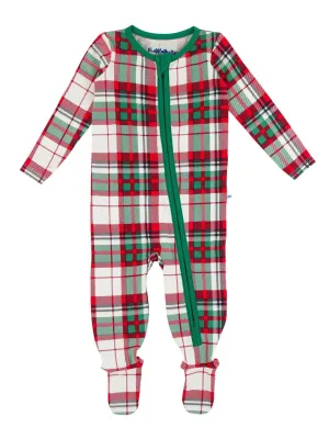 Baby Boys Modal Footie - Dashing Dreams Plaid