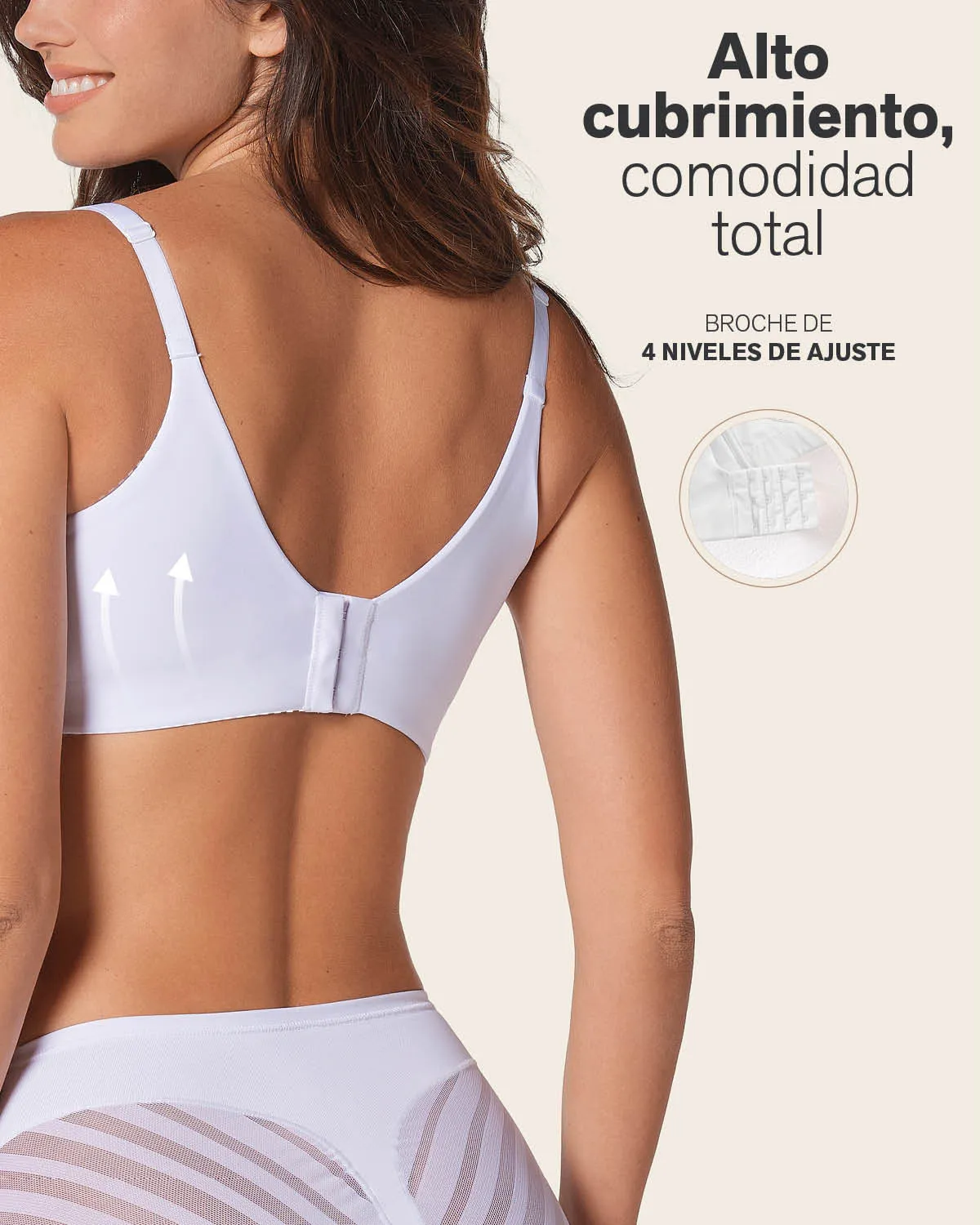 Back Smoothing Bra with Soft Full Coverage Cups