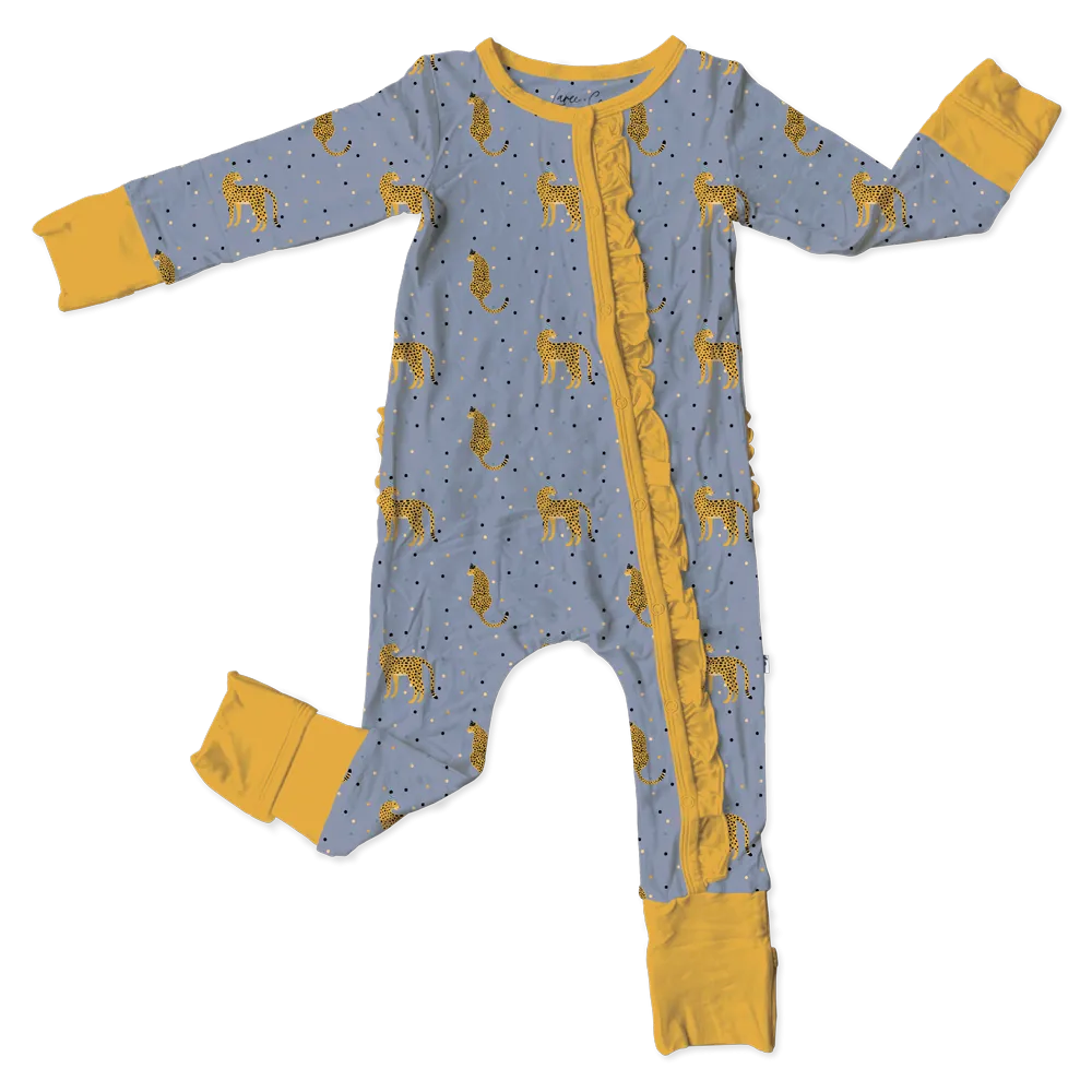 Birthday 2024 Bamboo Ruffle Convertible Footie