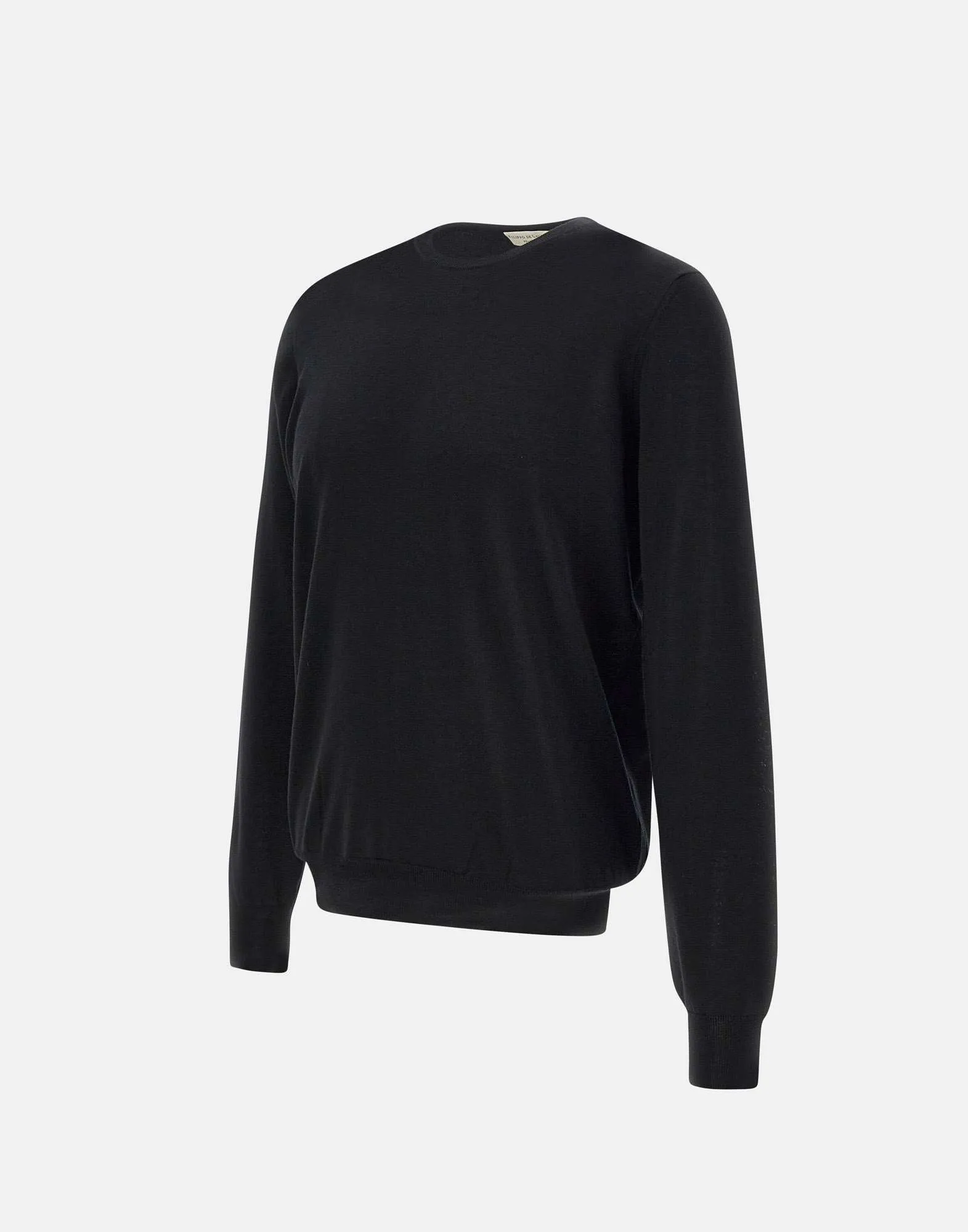 Black Men's Merino Wool Pullover