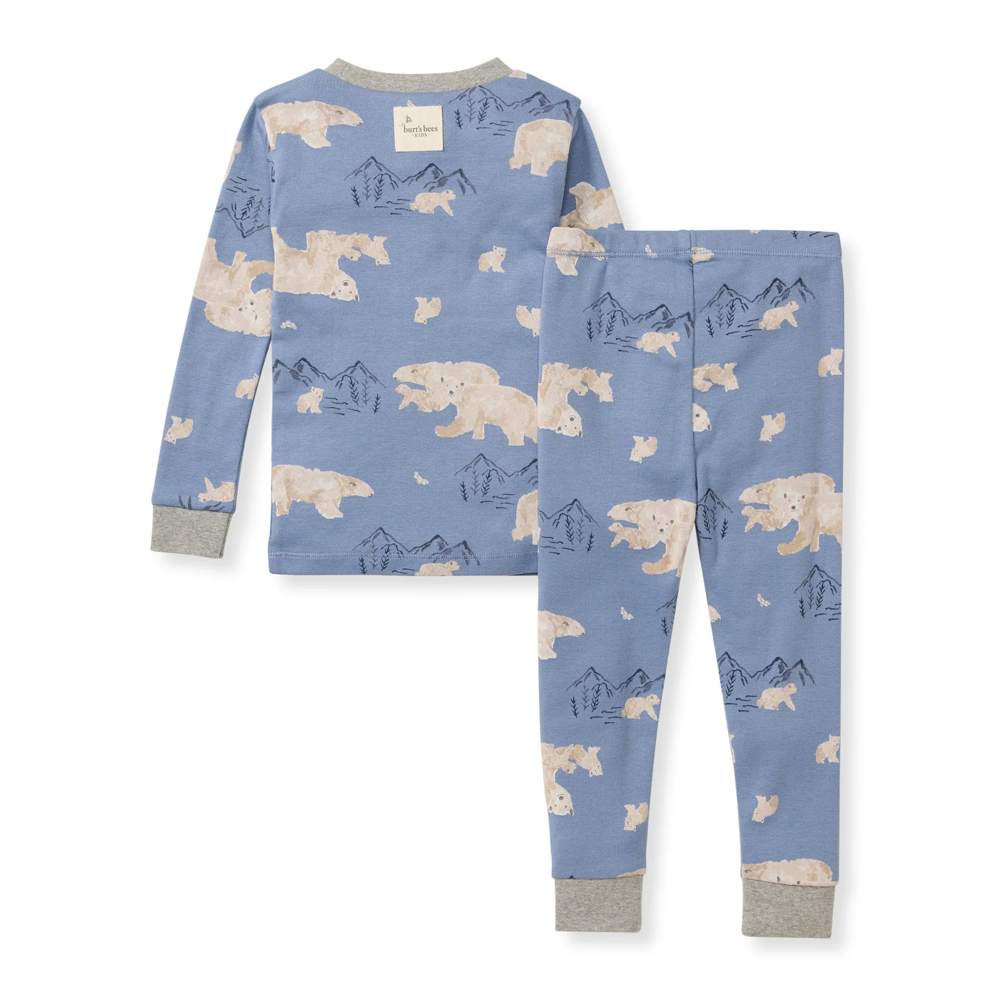 Burt's Bees Organic Two-Piece Pajamas Polar Mountin