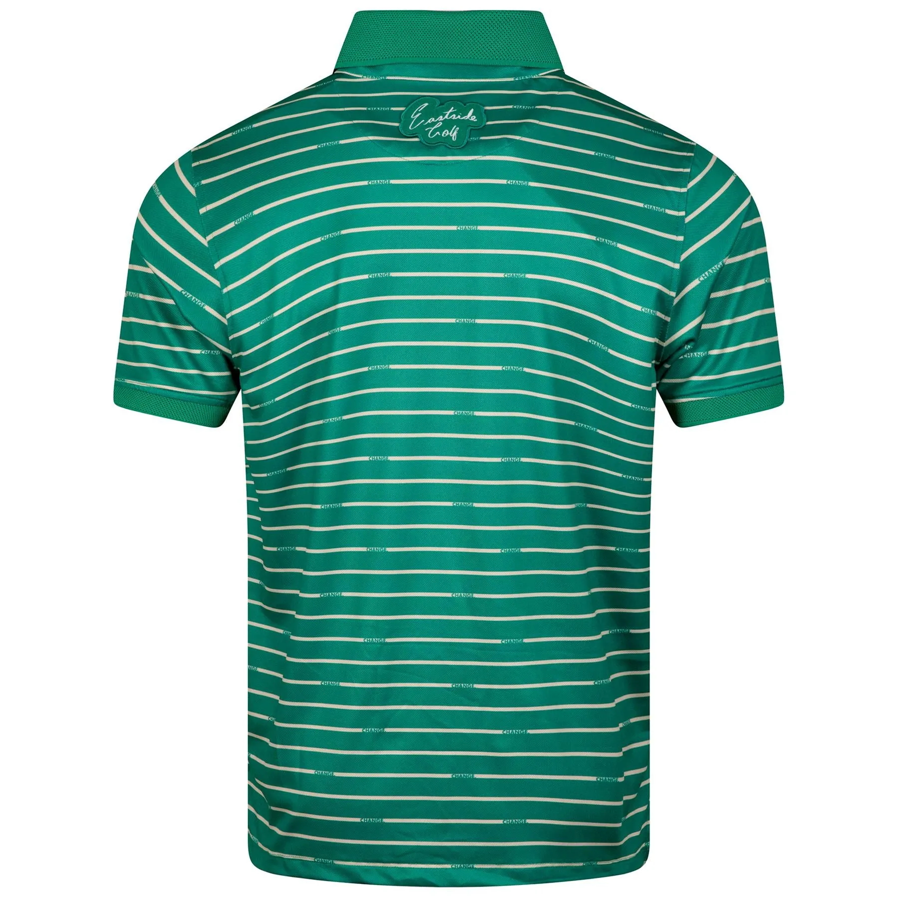 Change Stripe Pique Polo Golf Green - W23