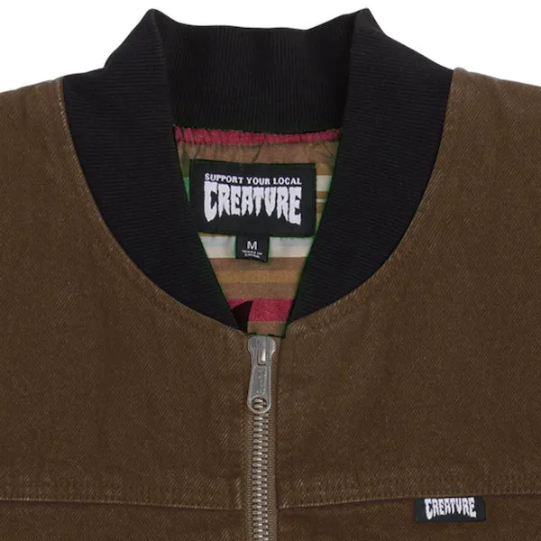 Creature Bonehead Flame Work Vest Brown