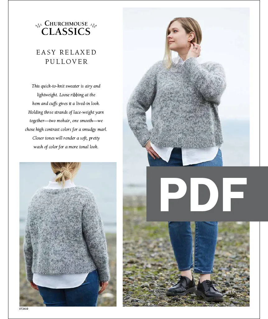 Easy Relaxed Pullover Using Isager Soft