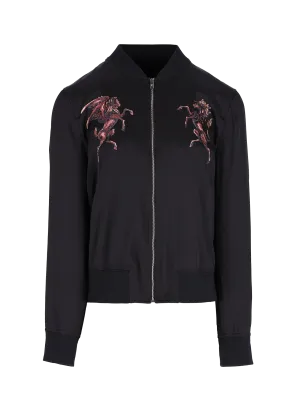 embroidered bomber jacket