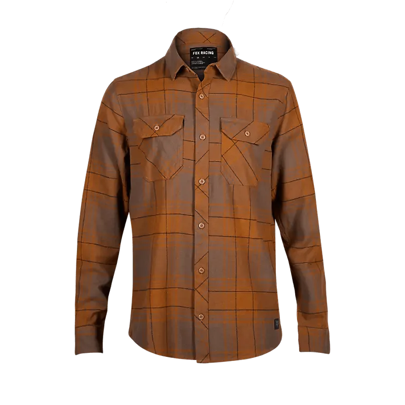 Fox Traildust Flannel Shirt Nutmeg Brown