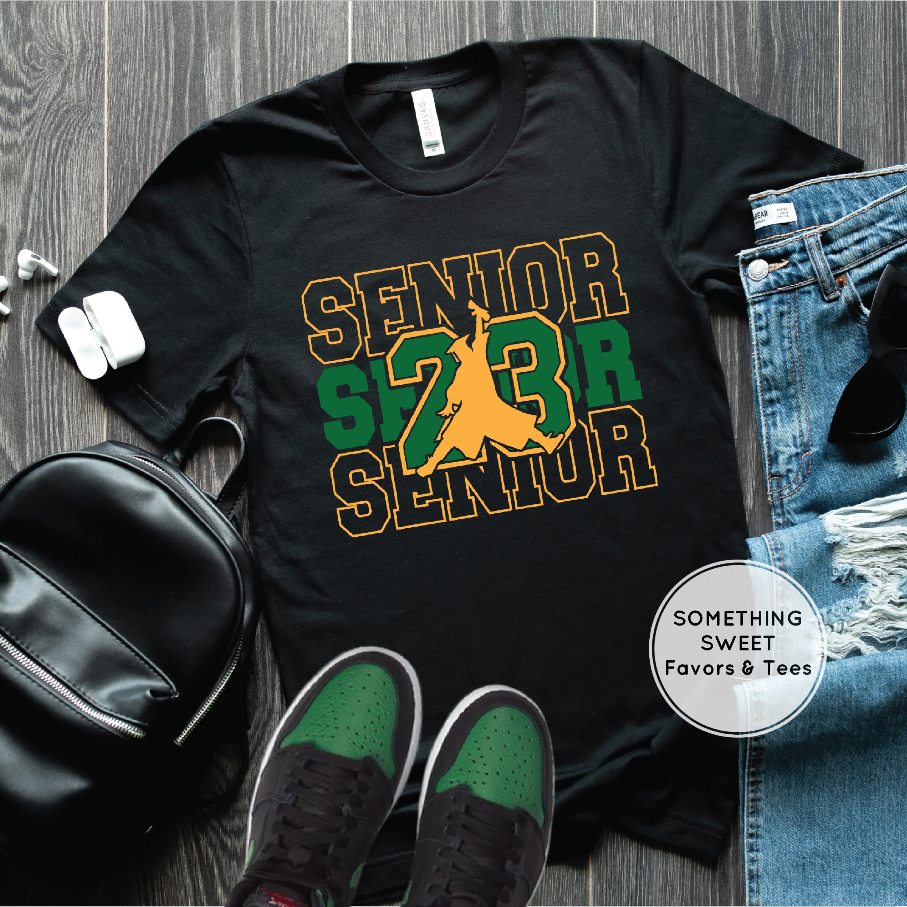 Jordan Year 2023 Green & Yellow Graduation Shirt