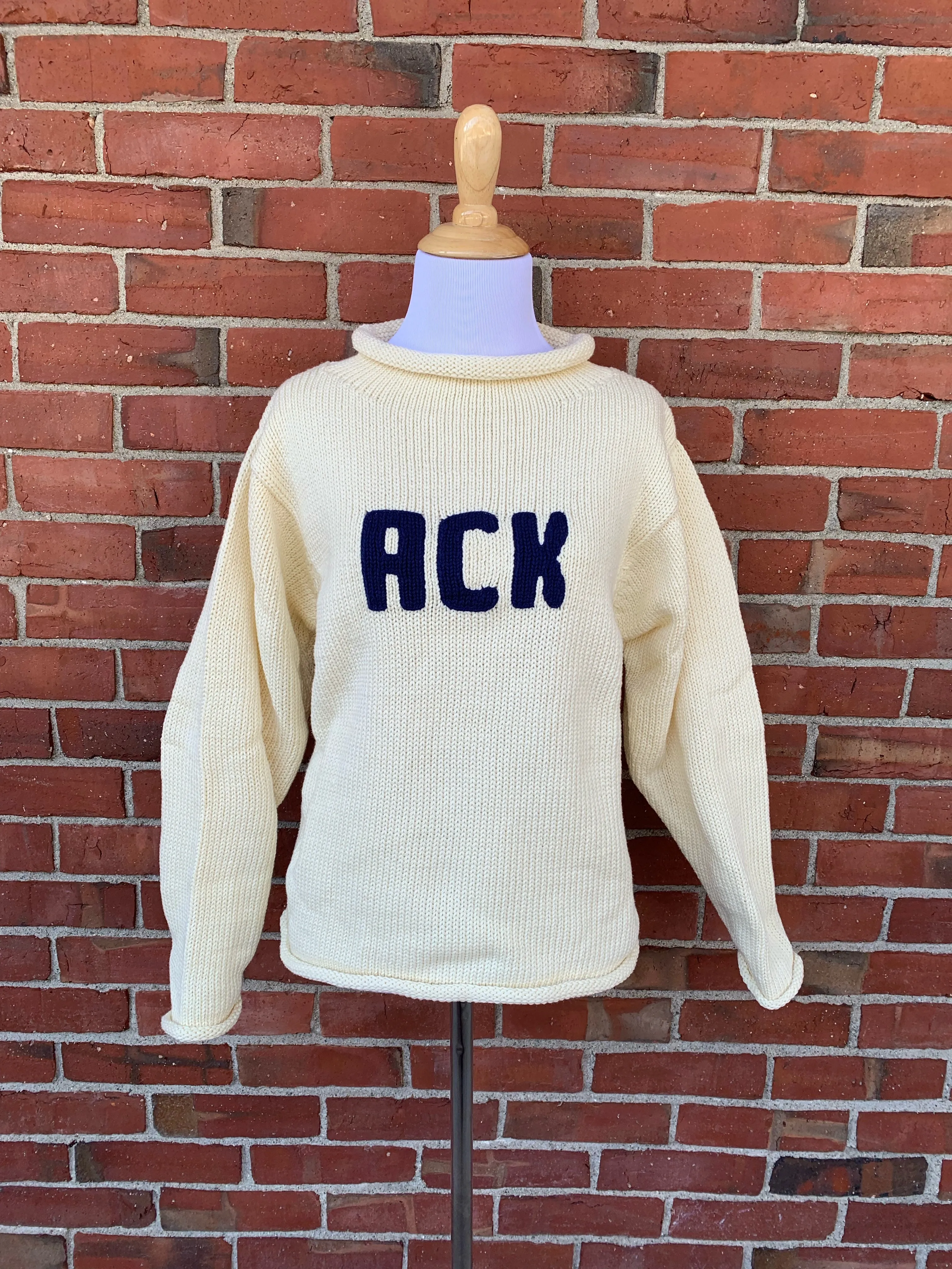 Ladies Ivory ACK Nantucket Sweater