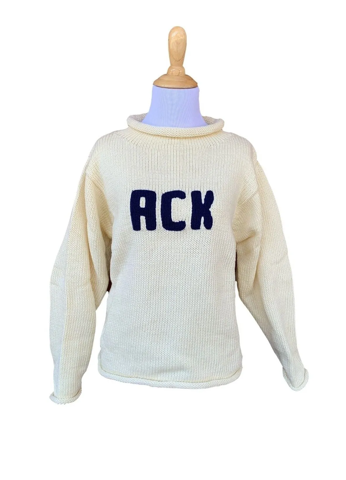 Ladies Ivory ACK Nantucket Sweater