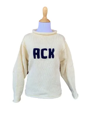 Ladies Ivory ACK Nantucket Sweater