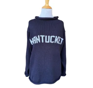 Ladies Navy/White "NANTUCKET" Sweater