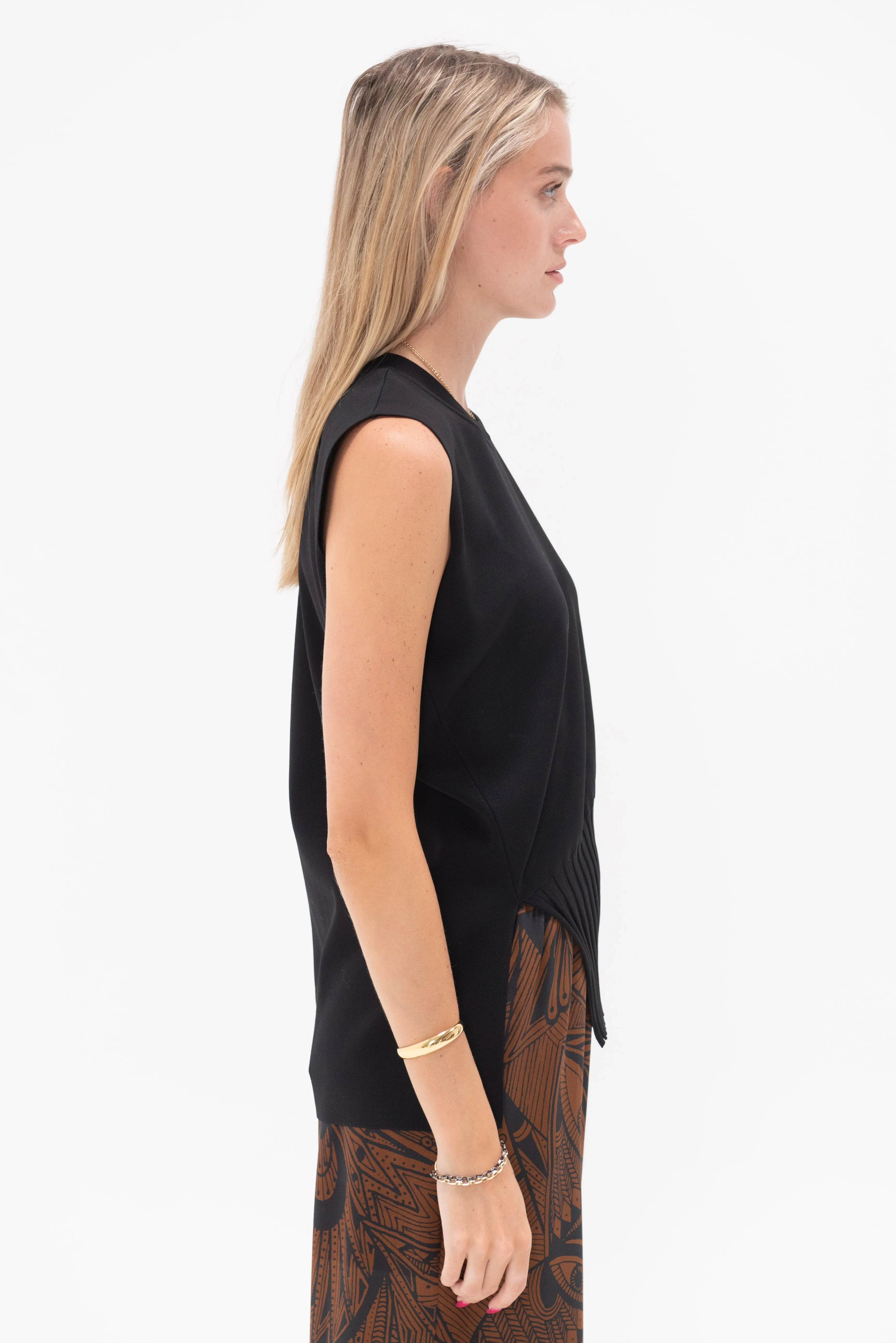 Lithe Knit Top, Black