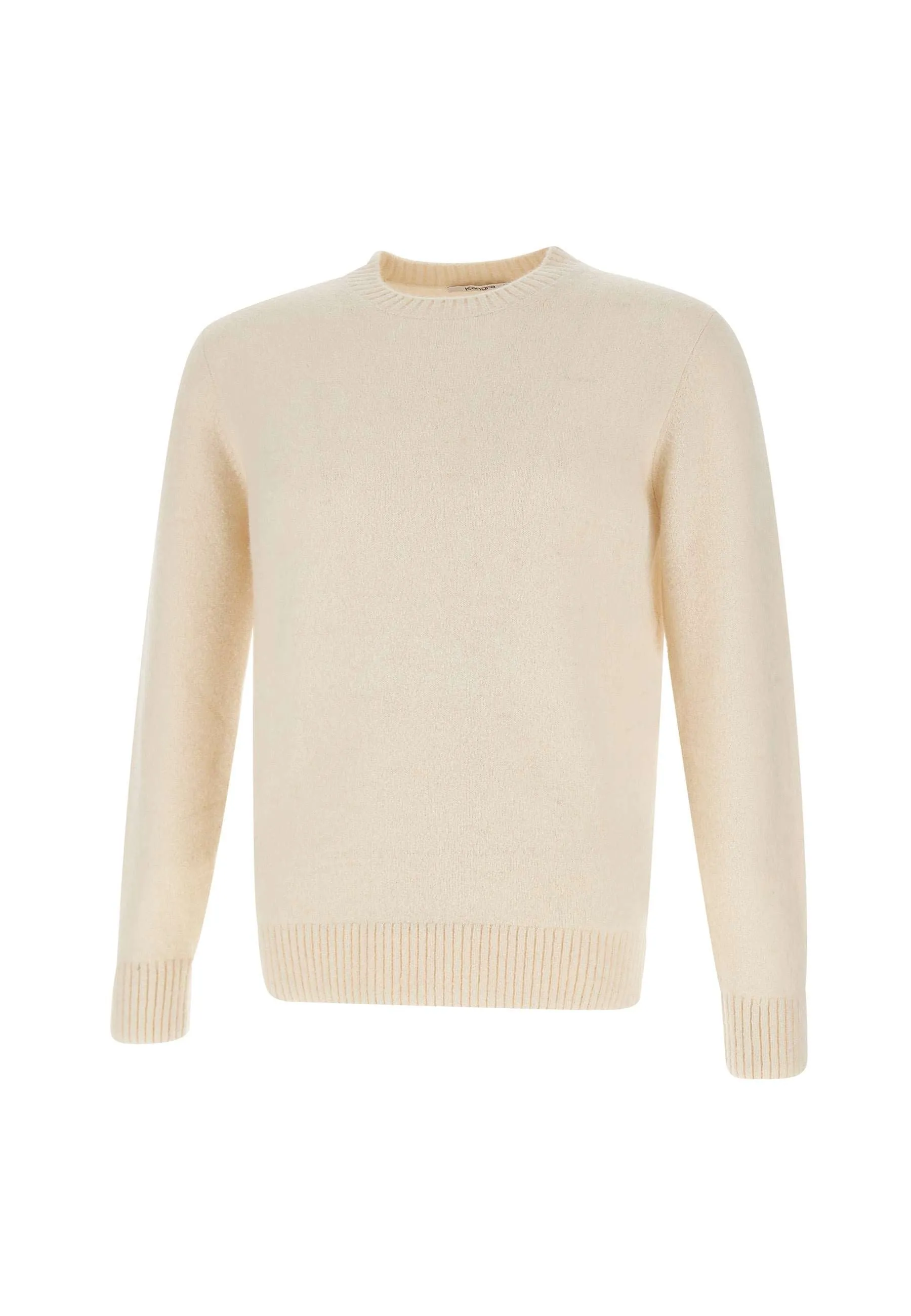 Men's Cream Wool Cotton Alpaca Sweater