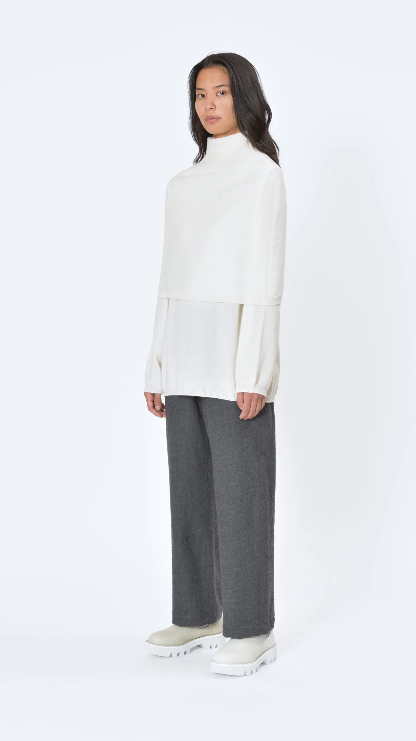 Mystic Cashmere Sweater in Off White