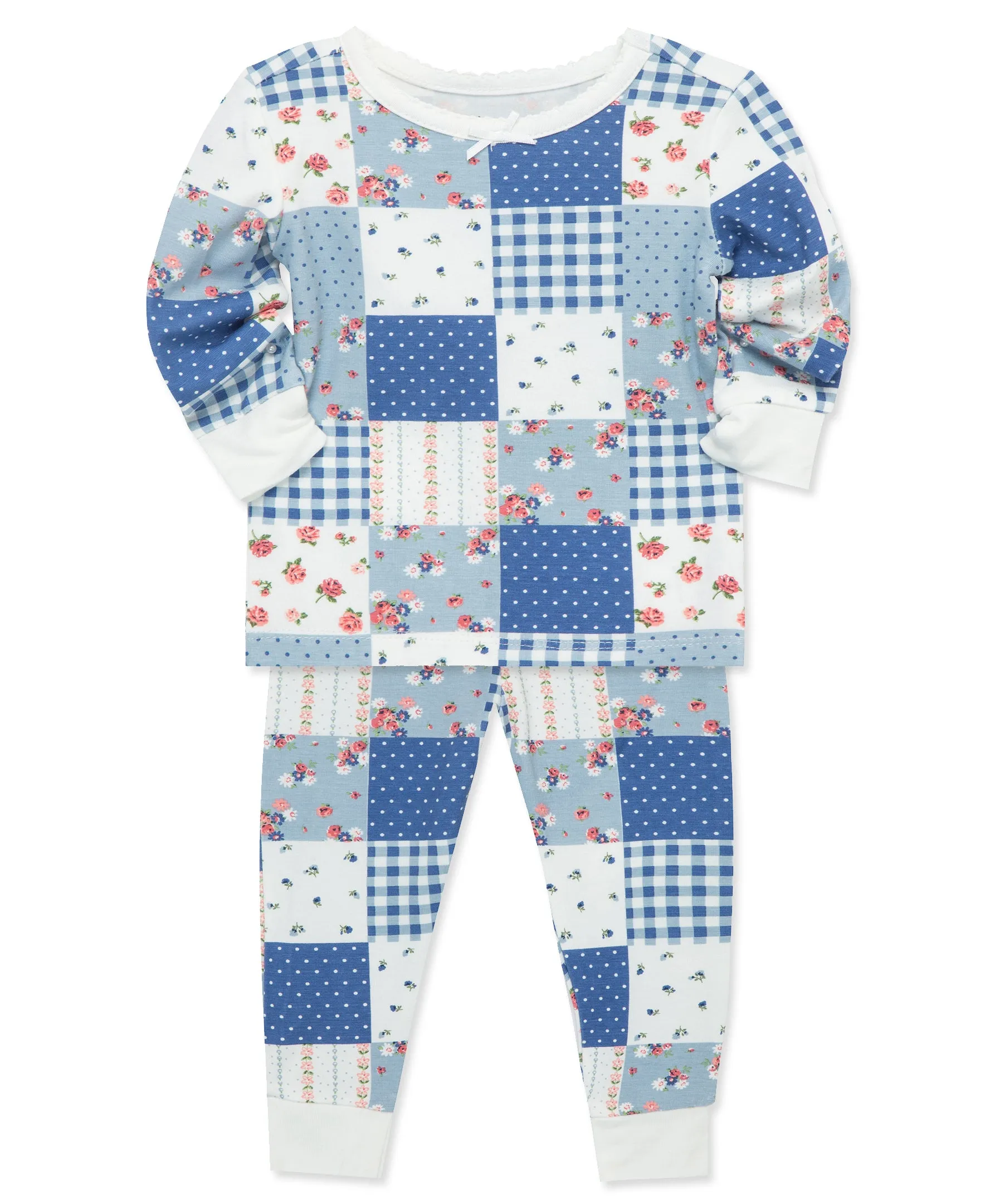 Patchwork 4-Piece Bamboo Pajama Set (12M-24M)