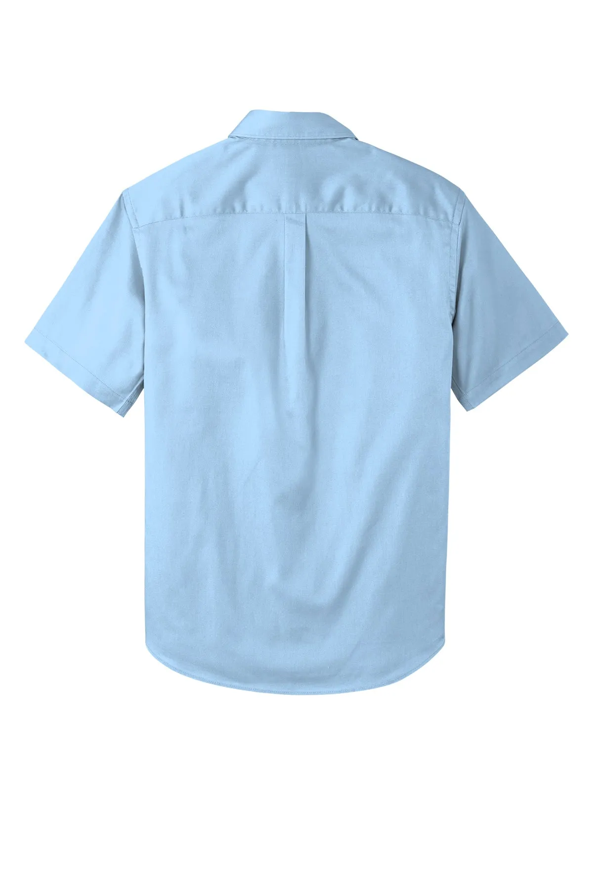 Port Authority® Short Sleeve SuperPro React™ Twill Shirt - Cloud Blue