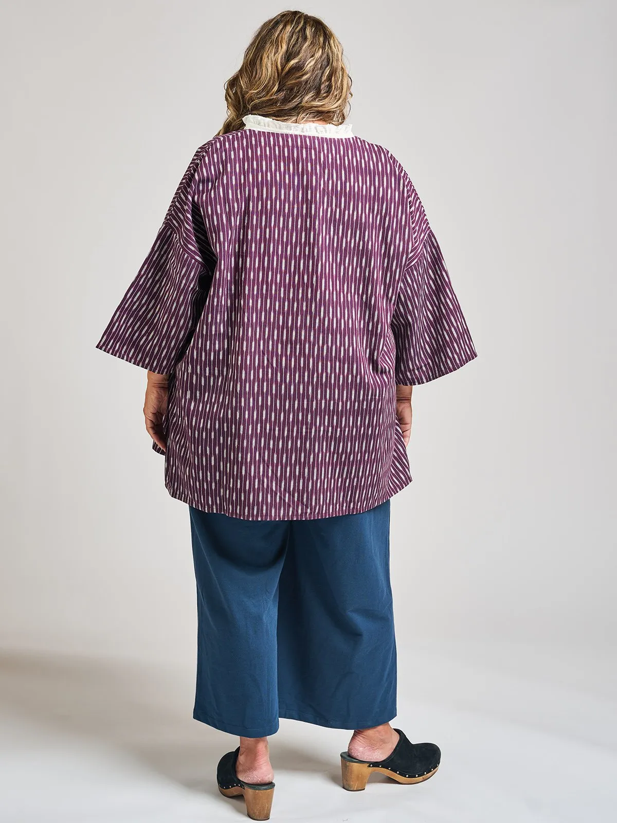 Relaxed Jacket - Plum Ikat