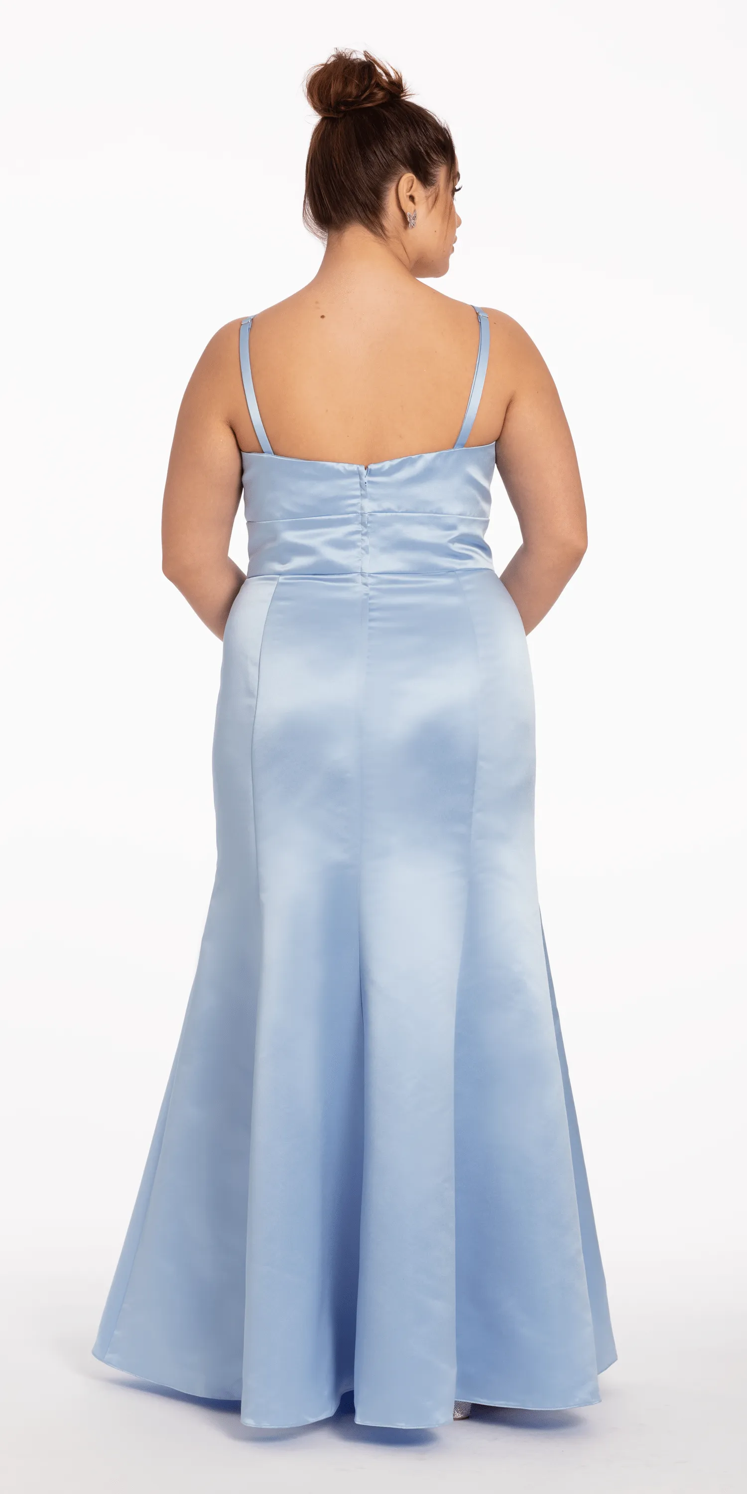 Satin Mermaid Sweetheart Dress - Plus