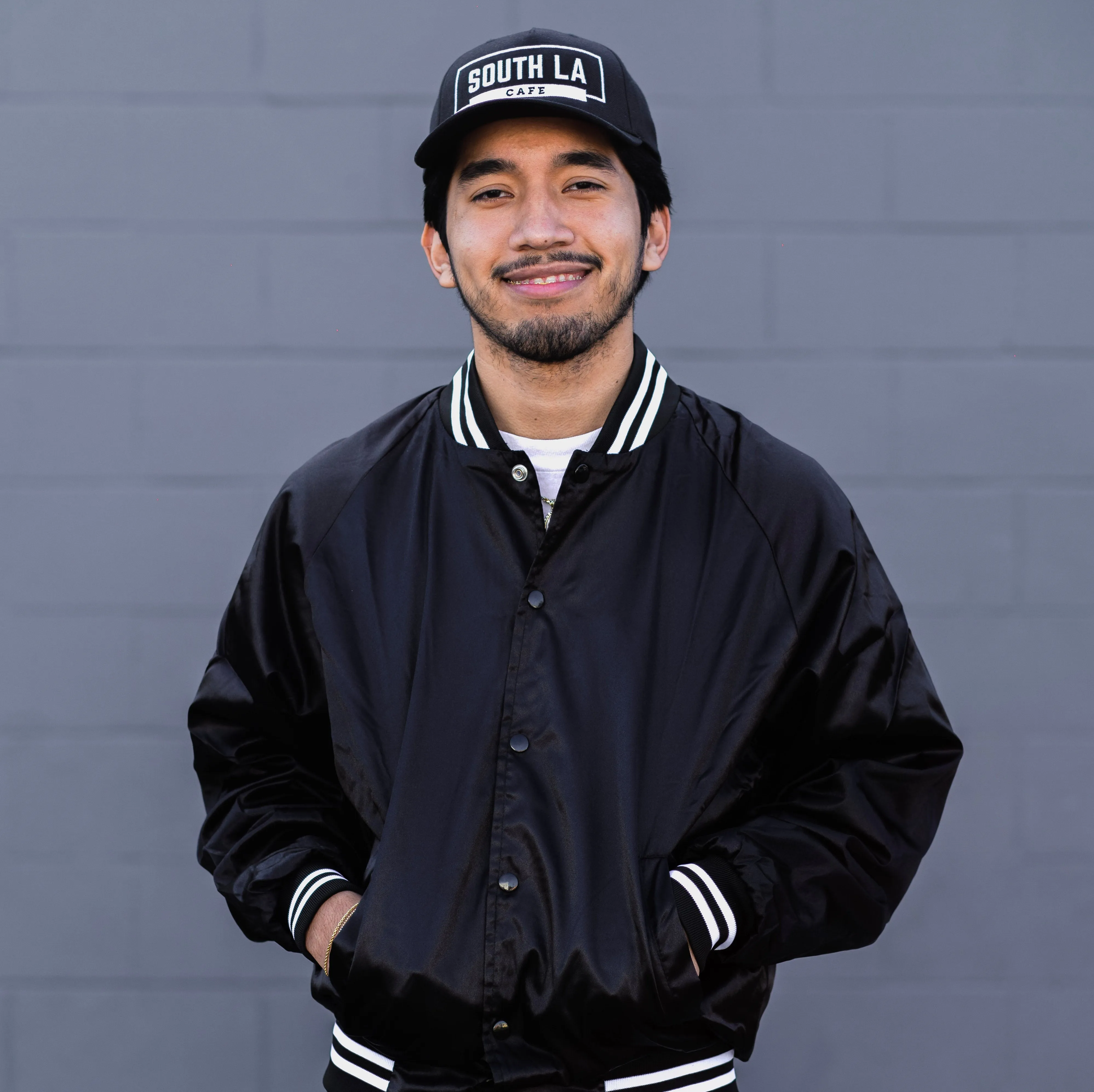 SLAC Satin Bomber Jacket