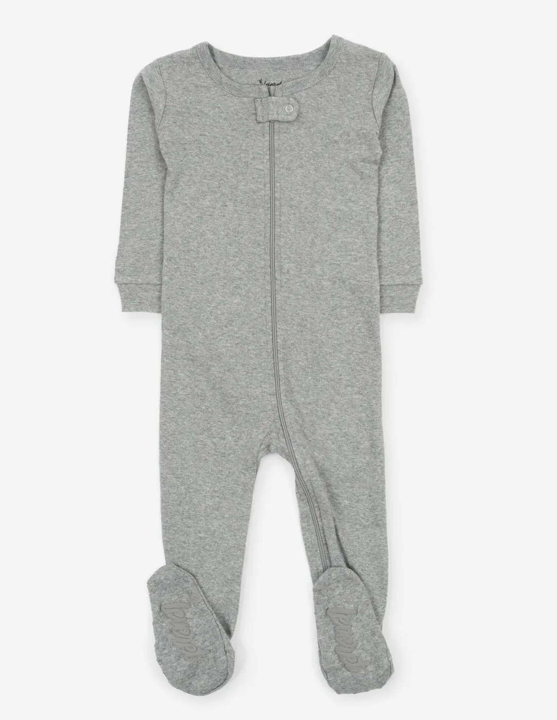 Solid Color Neutral Footed Pajamas