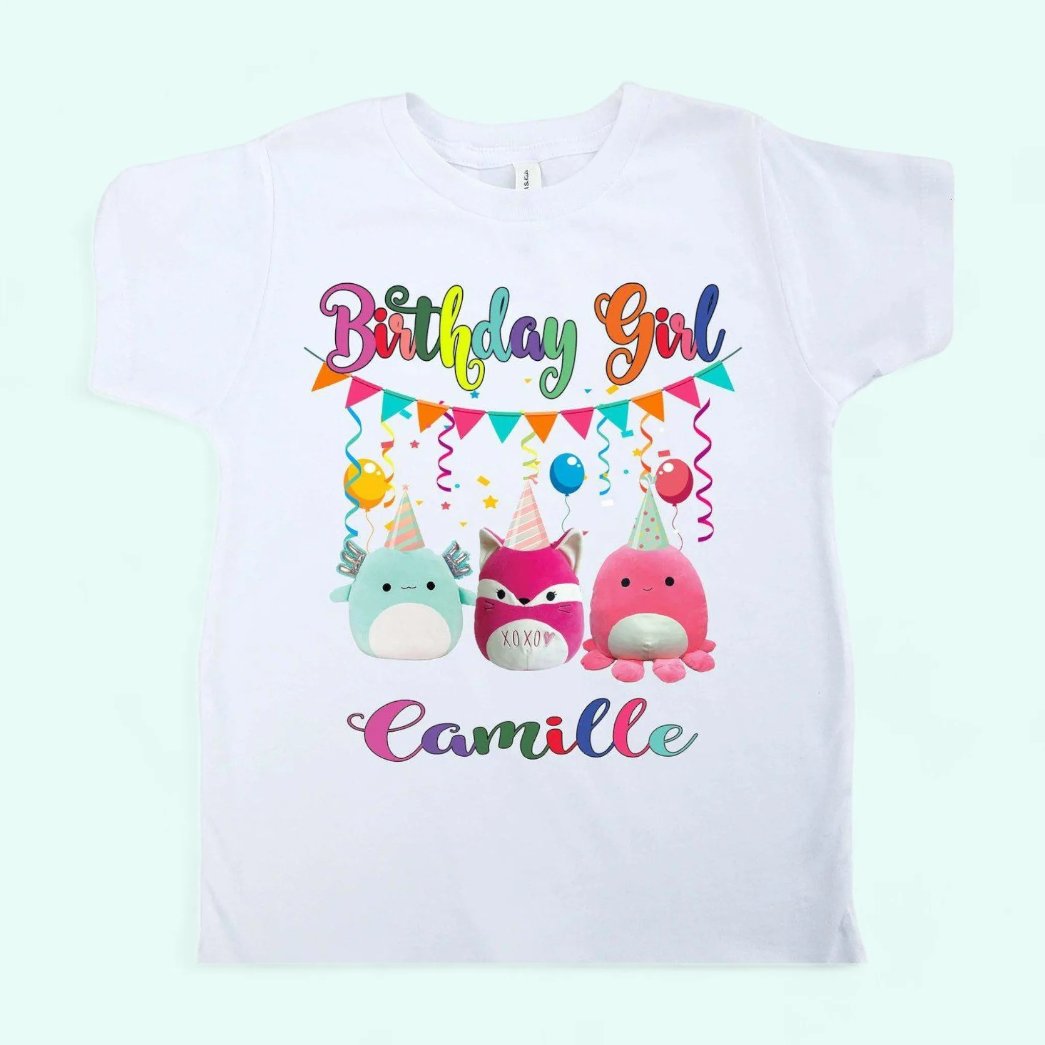 Squishmallows shirt | squishmallows birthday shirt | Girls Birthday Shirt