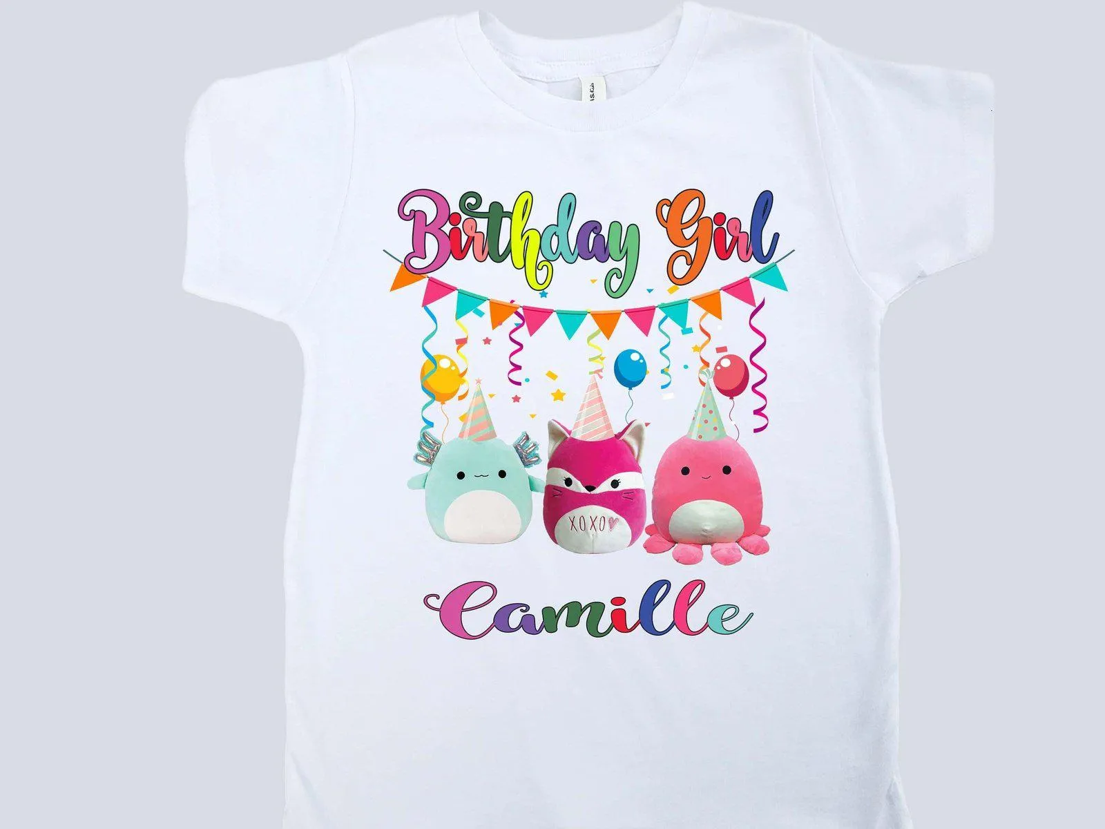 Squishmallows shirt | squishmallows birthday shirt | Girls Birthday Shirt