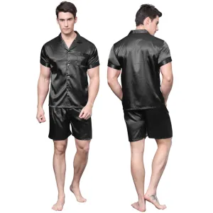 Summer Leisure Men's Elastic Waist Soft Silk Sleepwear