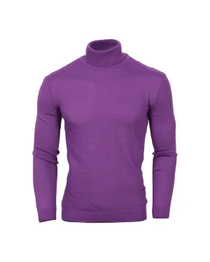 Suslo Turtle Neck Knits - Eggplant