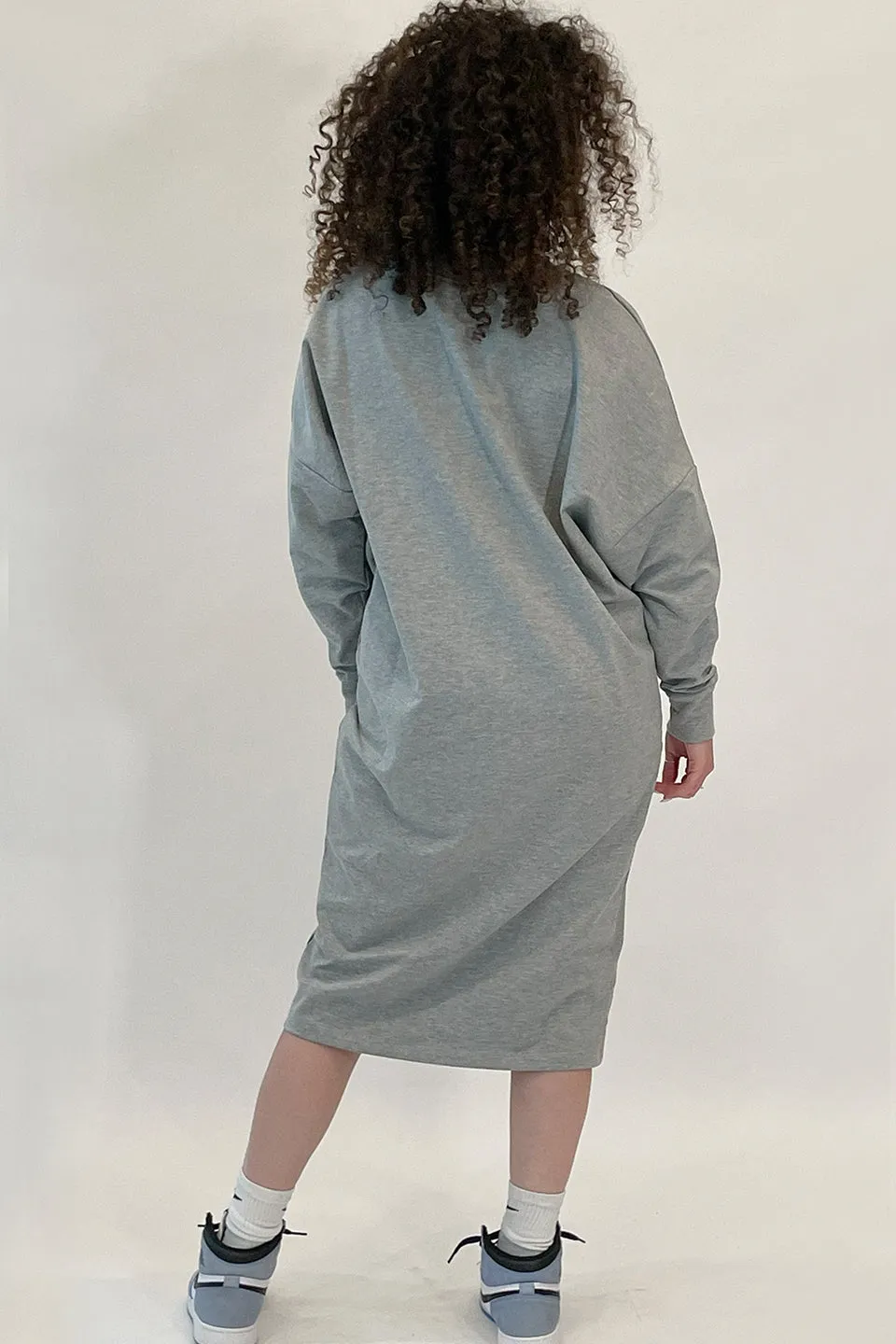 The Logo Dress Heather Grey