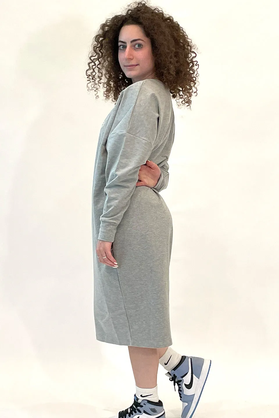 The Logo Dress Heather Grey