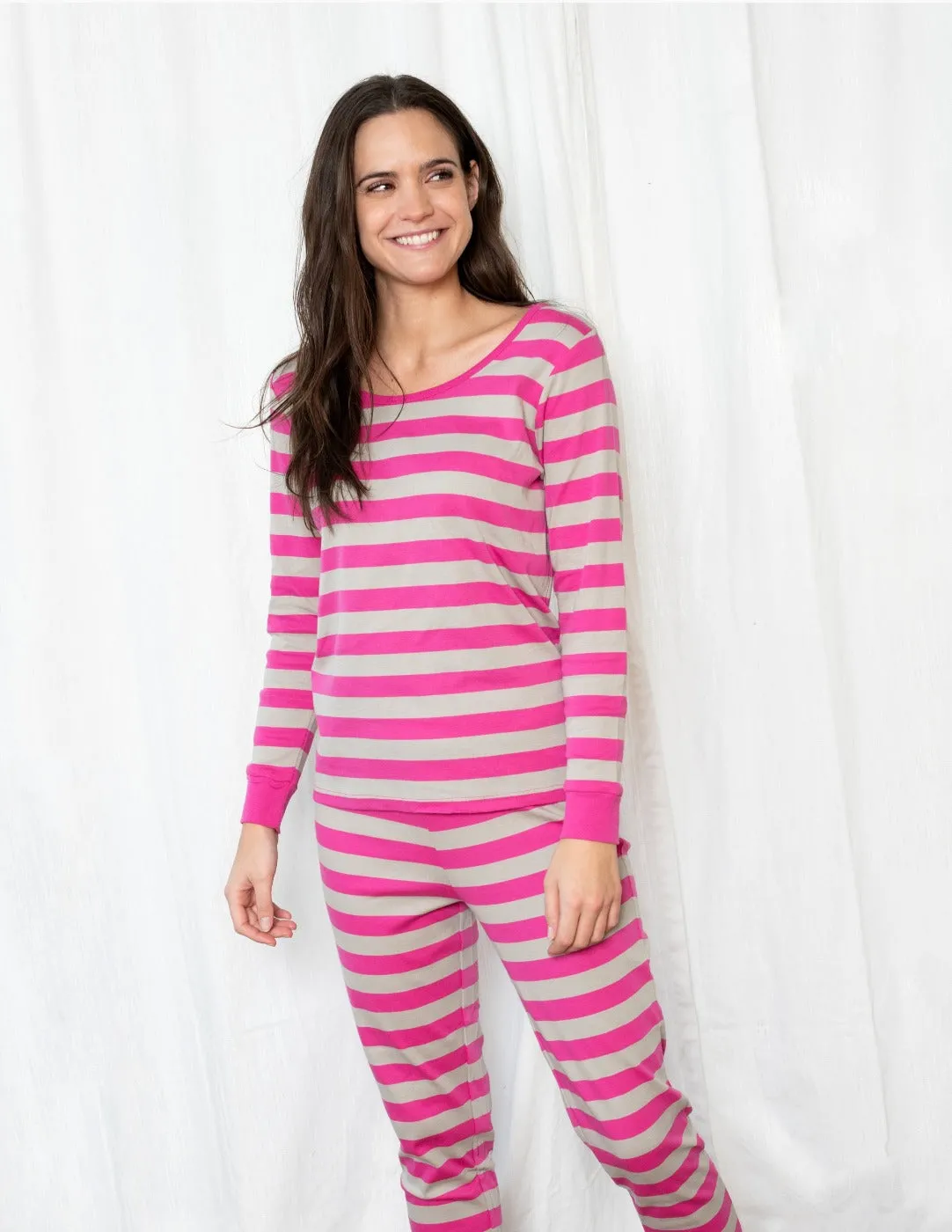 Women's Berry & Chime Stripes Pajamas