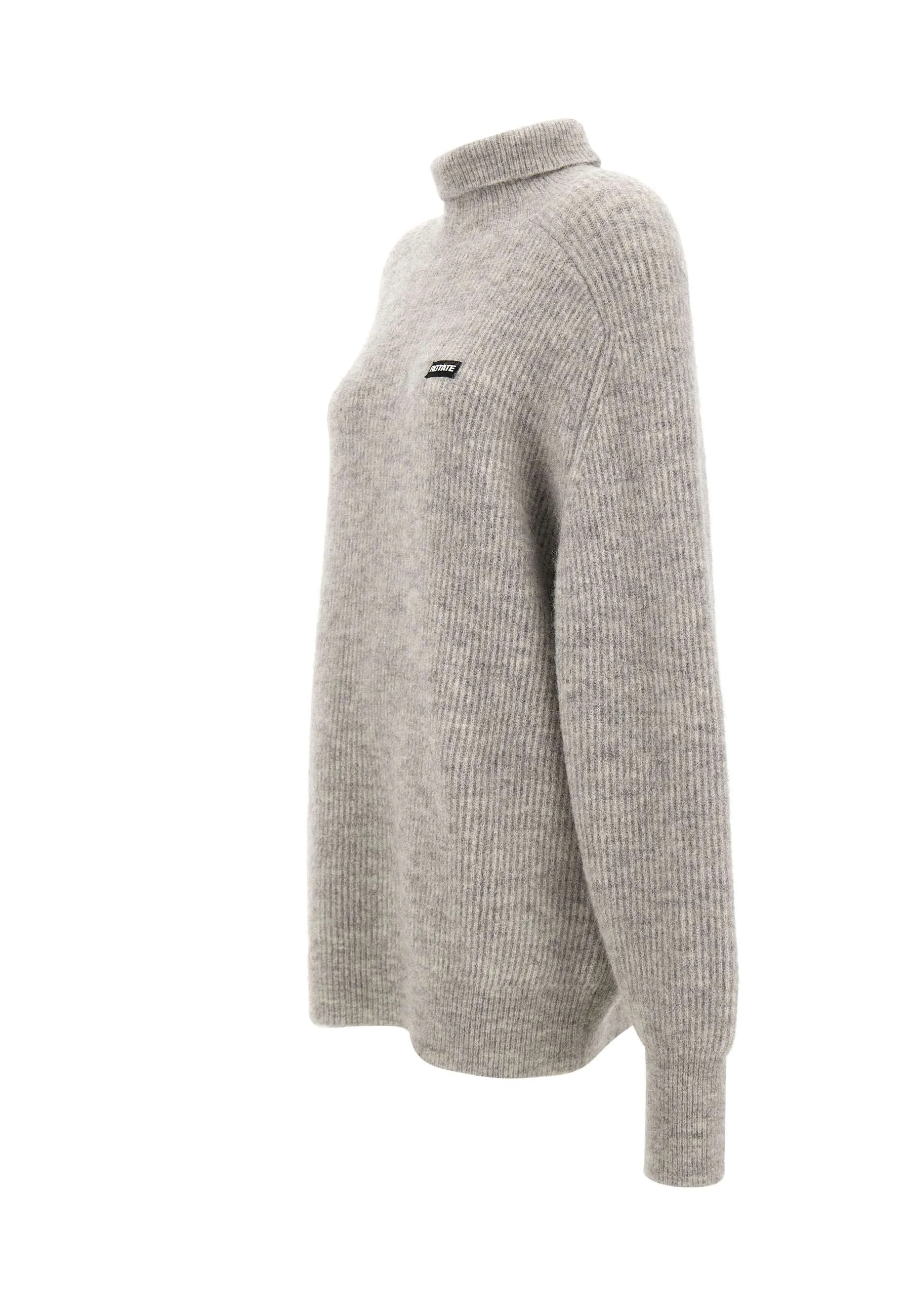 Wool Alpaca Oversized Turtleneck Sweater